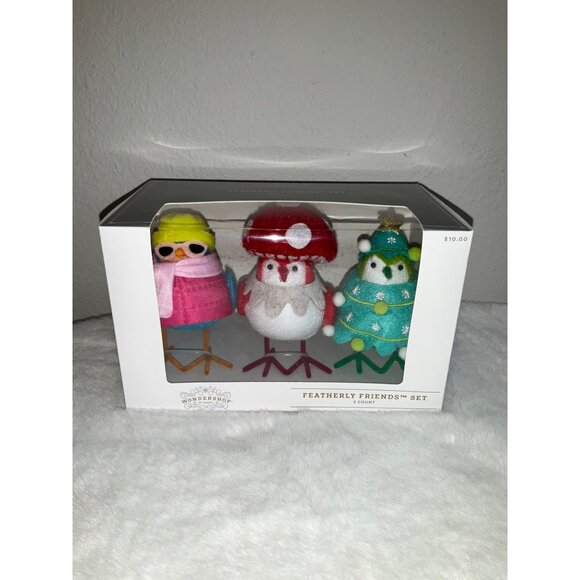 Target Wondershop featherly friends Holiday 3 pc Bird set - Picture 2 of 4